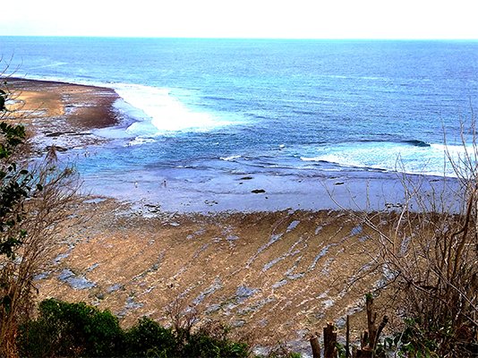 menguras keringat di pantai green bowl