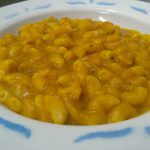 macaroni with creamy pumpkin sauce