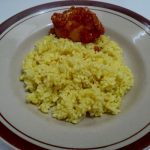 nasi goreng kunyit dengan telur balado