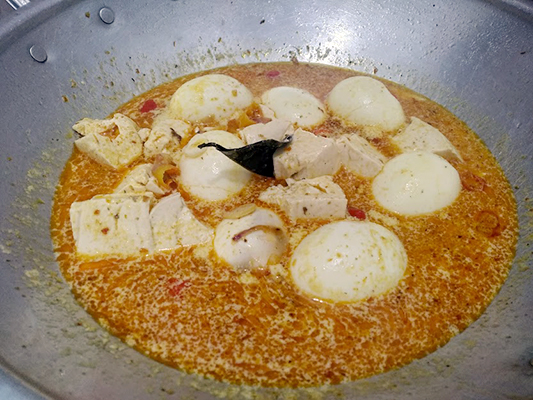 resep kare telur tahu sedap