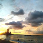 Pantai Jerman beach kala senja