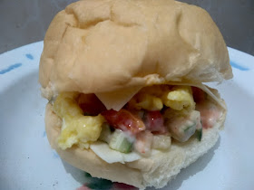 resep egg drop burger