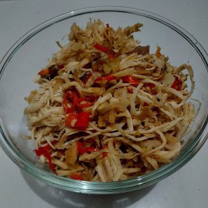 lauk low budget ayam suwiran