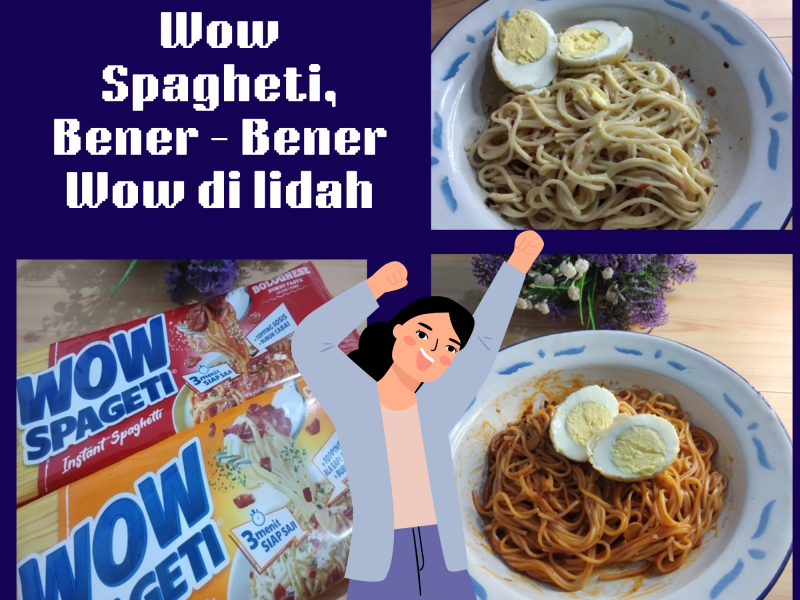 Spagheti instan wow spagheti apa seenak itu rasanya?