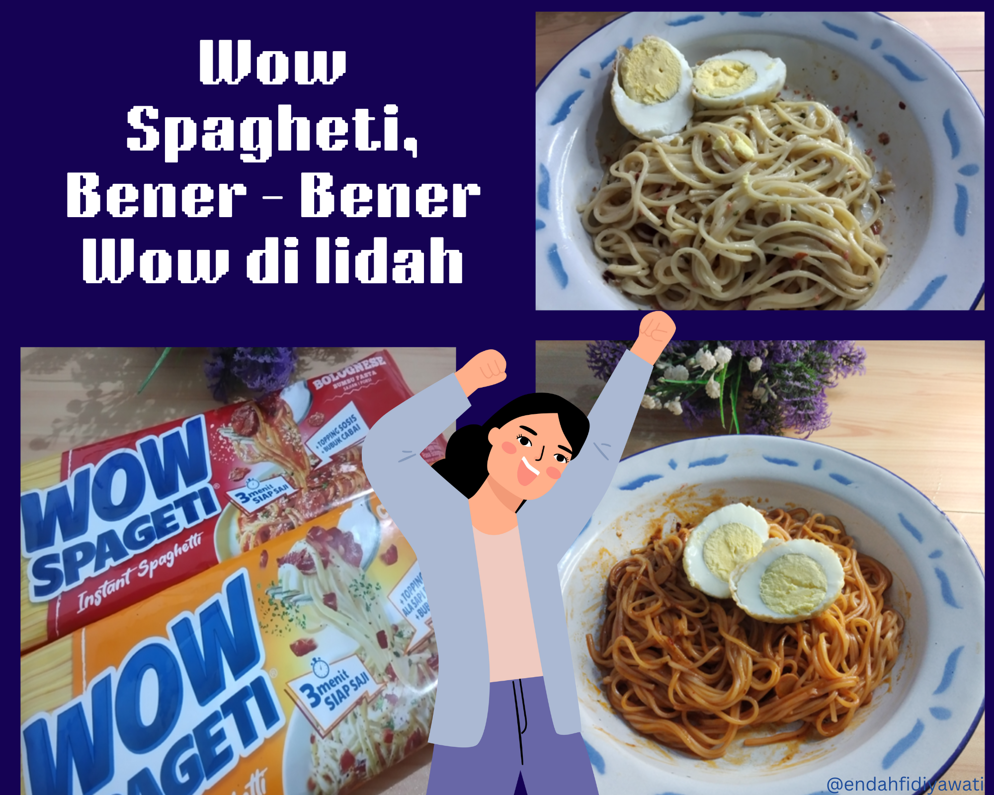 Spagheti instan wow spagheti apa seenak itu rasanya?